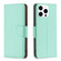 iPhone 16 Pro Litchi Texture Pure Color Flip Leather Phone Case - Green