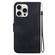 iPhone 16 Pro Lotus Embossed Leather Phone Case - Black