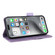 iPhone 16 Pro Magnetic Clasp Leather Phone Case - Purple