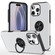 iPhone 16 Pro Magnetic Ring Holder Phone Case - Silver
