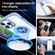 iPhone 16 Pro Magnetic Rotating Ring Holder Phone Case - Light Blue