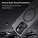 iPhone 16 Pro MagSafe Frosted Translucent TPU + PC Full Coverage Phone Case - Black