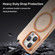 iPhone 16 Pro MagSafe Frosted Translucent TPU + PC Full Coverage Phone Case - Orange