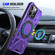 iPhone 16 Pro MagSafe Magnetic Shockproof Phone Case with Ring Holder - Purple iPhone 16 Pro MagSafe Magnetic Shockproof Phone Case with Ring Holder - Purple