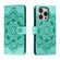 iPhone 16 Pro Mandala Embossing Pattern Horizontal Flip Leather Phone Case - Green