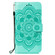 iPhone 16 Pro Mandala Embossing Pattern Horizontal Flip Leather Phone Case - Green