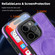 iPhone 16 Pro Multi-function Holder MagSafe PU Phone Case - Purple Taro