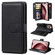 iPhone 16 Pro Multi-Function Wallet 10 Card Slots Leather Phone Case - Black iPhone 16 Pro Multi-Function Wallet 10 Card Slots Leather Phone Case - Black