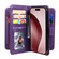 iPhone 16 Pro Multi-Function Wallet 10 Card Slots Leather Phone Case - Violet