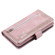 iPhone 16 Pro Nine Card Zipper Bag Leather Phone Case with Lanyard - Pink