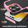 iPhone 16 Pro PC + TPU Shockproof Protective Phone Case - Pink+Black