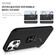 iPhone 16 Pro PC Hybrid TPU Magnetic Ring Holder Phone Case - Black