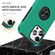 iPhone 16 Pro PC Hybrid TPU Magnetic Ring Holder Phone Case - Dark Green