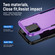 iPhone 16 Pro Pioneer Armor Heavy Duty PC + TPU Phone Case - Purple+Black