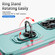 iPhone 16 Pro Pioneer Armor Heavy Duty PC + TPU Phone Case with Holder - Green+Pink