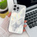 iPhone 16 Pro Plating Glitter Texture TPU Phone Case with Lens Film - White Tinfoil Texture