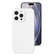 iPhone 16 Pro Precise Hole Liquid Silicone Jelly Color Full Coverage Phone Case - White
