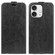 iPhone 16 Pro R64 Texture Single Vertical Flip Leather Phone Case - Black