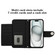 iPhone 16 Pro Rhombic Texture Flip Leather Phone Case with Lanyard - Black