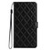 iPhone 16 Pro Rhombus Lattice Texture Leather Phone Case - Black