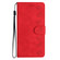 iPhone 16 Pro Seven Butterflies Embossed Leather Phone Case - Red