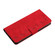 iPhone 16 Pro Seven Butterflies Embossed Leather Phone Case - Red