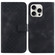 iPhone 16 Pro Seven-shaped Embossed Leather Phone Case - Black