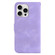 iPhone 16 Pro Seven-shaped Embossed Leather Phone Case - Purple