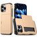 iPhone 16 Pro Shockproof Armor Phone Case with Card Slot - Gold