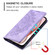 iPhone 16 Pro Totem Embossed Magnetic Leather Phone Case - Purple