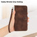 iPhone 16 Pro YX0080 Grid Butterfly Embossed Pattern Flip Leather Phone Case with Lanyard - Coffee