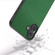 iPhone 16 Plus ABEEL Black Edge Genuine Leather Mino Phone Case - Green