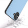 iPhone 16 Plus ABEEL Genuine Leather Wave Black Edge Phone Case - Blue