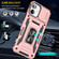 iPhone 16 Plus Armor PC + TPU Camera Shield Phone Case - Rose Gold