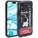 iPhone 16 Plus Astronaut Pattern Silicone Straight Edge Phone Case - Mars Astronaut-Black