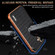 iPhone 16 Plus AZNS Electroplated Frame Crocodile Texture Full Coverage Phone Case - Brown