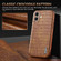 iPhone 16 Plus AZNS Electroplated Frame Crocodile Texture Full Coverage Phone Case - Brown