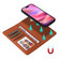 iPhone 16 Plus BETOPNICE BN-005 2 in 1 Detachable Imitate Genuine Leather Phone Case - Brown