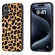 iPhone 16 Plus Black Frame Leopard Phone Case - Leopard Print