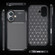 iPhone 16 Plus Carbon Fiber Texture Shockproof TPU Phone Case - Black