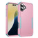 iPhone 16 Plus Commuter Shockproof TPU + PC Phone Case - Pink+Grey Green