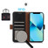 iPhone 16 Plus Crazy Horse Top Layer Cowhide Leather Phone Case - Black