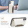 iPhone 16 Plus Crocodile Texture Card Bag Design Full Coverage Phone Case - White