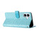 iPhone 16 Plus Crocodile Texture Horizontal Flip Leather Phone Case - Light Blue
