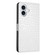 iPhone 16 Plus Crocodile Texture Horizontal Flip Leather Phone Case - White