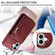 iPhone 16 Plus Crossbody Lanyard Zipper Wallet Leather Phone Case - Wine Red