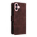 iPhone 16 Plus Crossbody Multi-card Slot Wallet Zipper Leather Phone Case - Coffee