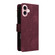 iPhone 16 Plus Crossbody Multi-card Slot Wallet Zipper Leather Phone Case - Wine Red