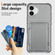 iPhone 16 Plus Crystal Clear Flip Card Slot Phone Case - Transparent Black