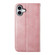 iPhone 16 Plus Cubic Grid Calf Texture Magnetic Leather Phone Case - Rose Gold